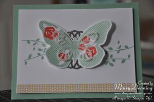 Floral wings stamp a stack